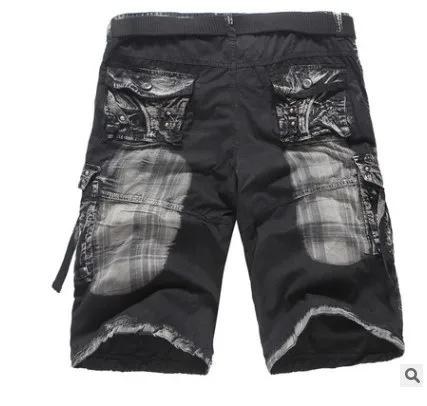 Новая летняя одежда, комбинезоны, камуфляжные мужские свободные пять штанов, модные повседневные модные штаны с принтом