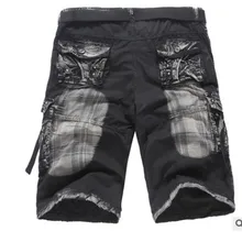 Новая летняя одежда, комбинезоны, камуфляжные мужские свободные пять штанов, модные повседневные модные штаны с принтом