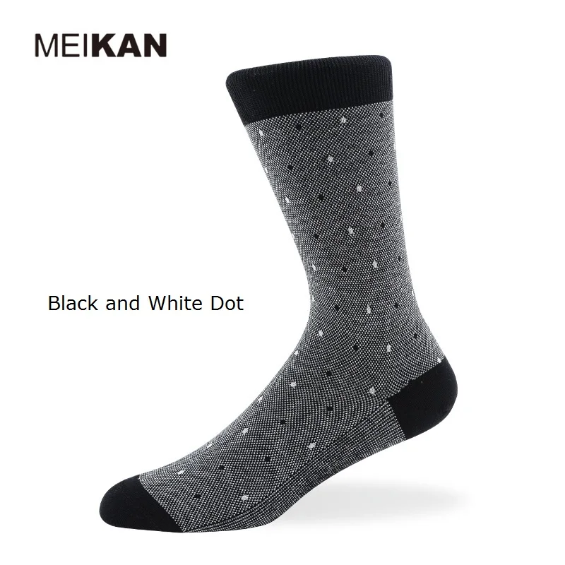 MKS2017001 MEIKANG Брендовые мужские носки высокого качества тонкие мерсеризованный хлопок высокой плотности ткачество бизнес Sox хлопок - Цвет: MKS2017005