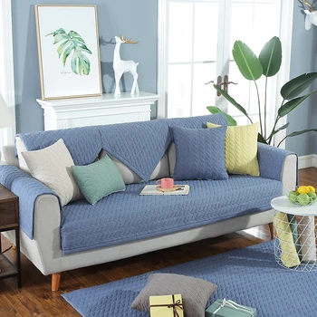 

Solid Color Cotton Sofa Cover For Living Room Decorative Sofa Cushion Cover Removable Couch Cover Furniture Protector
