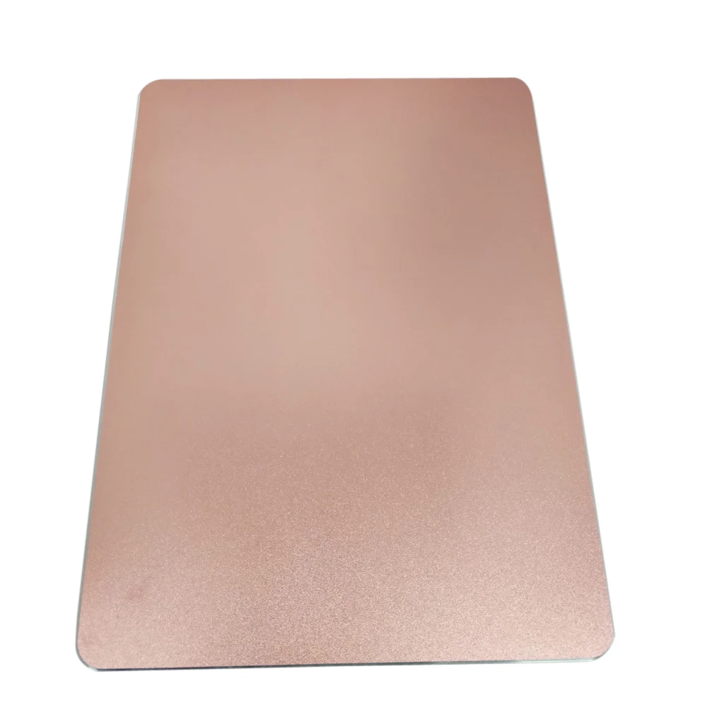 Aluminum Alloy Skidproof Waterproof Mouse Pad For Laptop Computer Rose Gold