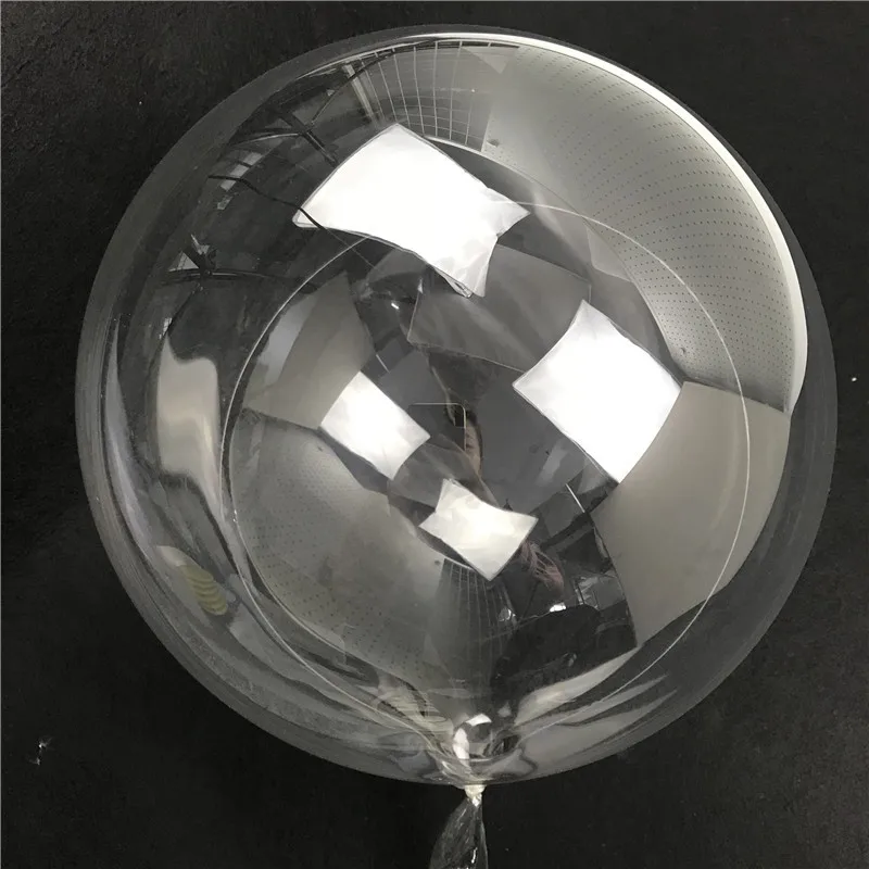 

New Arrival LED Clear Balloons High Quality No Wrinkles PVC Transparent Helium Bobo Balloons Feather Party Favors Christmas Deco