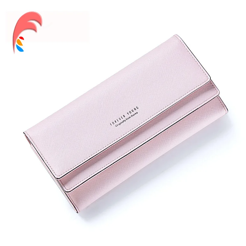 

Designer Fashion Women Wallet Female Long PU Leather Wallet Clutch Coin Purse Ladies Card Holder Solid Photo Holder Bag Women