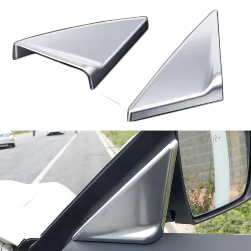 

2pcs Interior Front Door Triangle Cover Trim For Maserati Levante 2016 2017 ABS A Pillar Trim Audio Frame