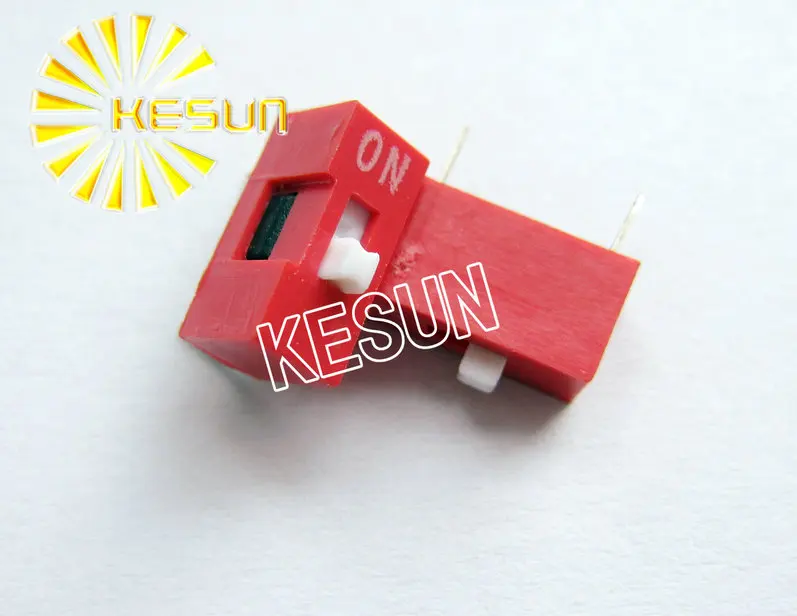 

China Quality DS-01 Red 1P DIP Switch 2.54mm 1 Position Encoder Switch Slide Switch x 200PCS