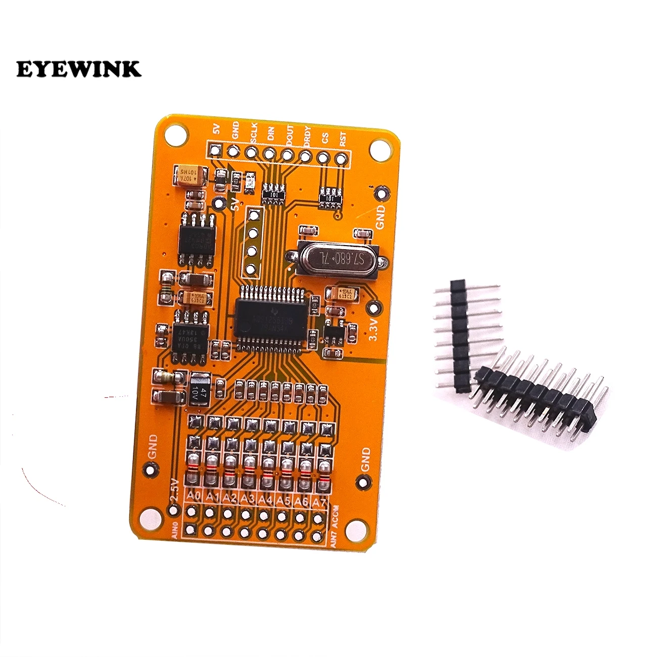 ADS1256 24 ADC8 road AD-precision ADC модуль сбора данных | Электронные компоненты и