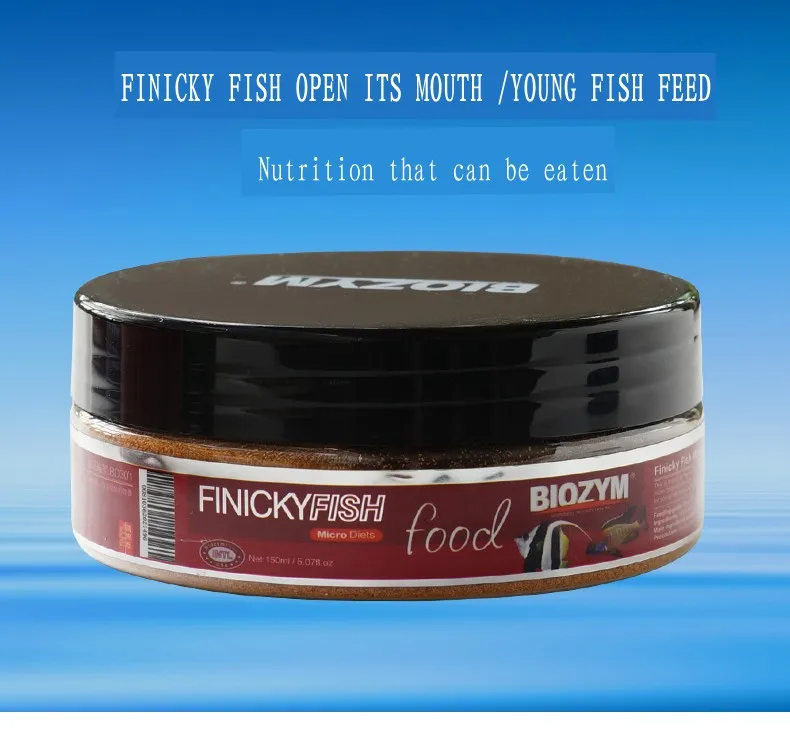 Корм для декоративных рыб BIOZYM Finicky fish and young fish first food Powdery feed adding probiotic groups