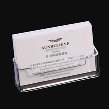1 шт. прозрачная настольная полка коробка для хранения дисплей стенд акриловый пластик прозрачный Настольный бизнес держатель для карт 10*5*5,7 см