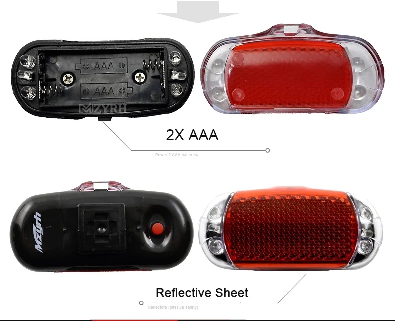 Sale MZYRH Bicycle Rear Tail Light Red LED Flash Lights Cycling Night Safety Warning Lamp Bike Outdoor Riding Tail Light Accessories 15 Sale MZYRH Bicycle Rear Tail Light Red LED Flash Lights Cycling Night Safety Warning Lamp Bike Outdoor Riding Tail Light Accessories 15