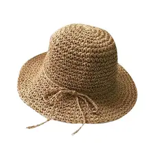 two size handmade Weave straw women summer hat kids panamas Vintage Sinamay Fascinator hat for girl multi brimmed sinamay hat