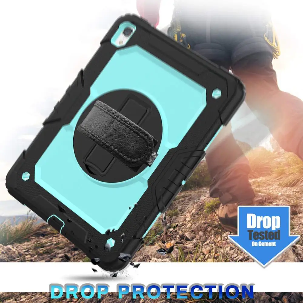 Для Coque iPad Pro 11 чехол сверхмощный встроенный подставка карандаш Карманный ручной плечевой ремень Прочный чехол Чехол для iPad Pro 11 Funda