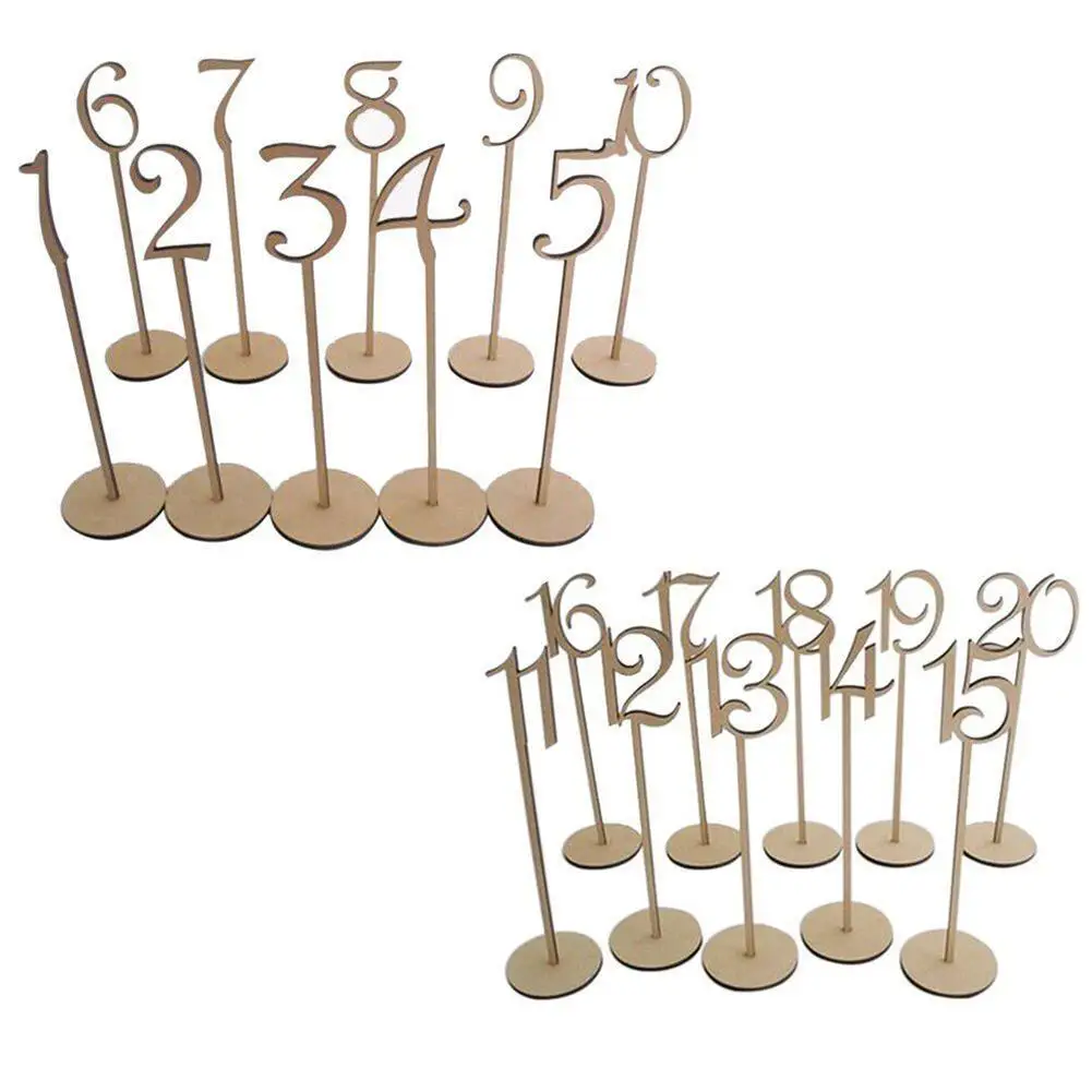 

20Pcs Wedding Table Number Table Cards Wedding Decoration Event Party Supplies Home Decoration