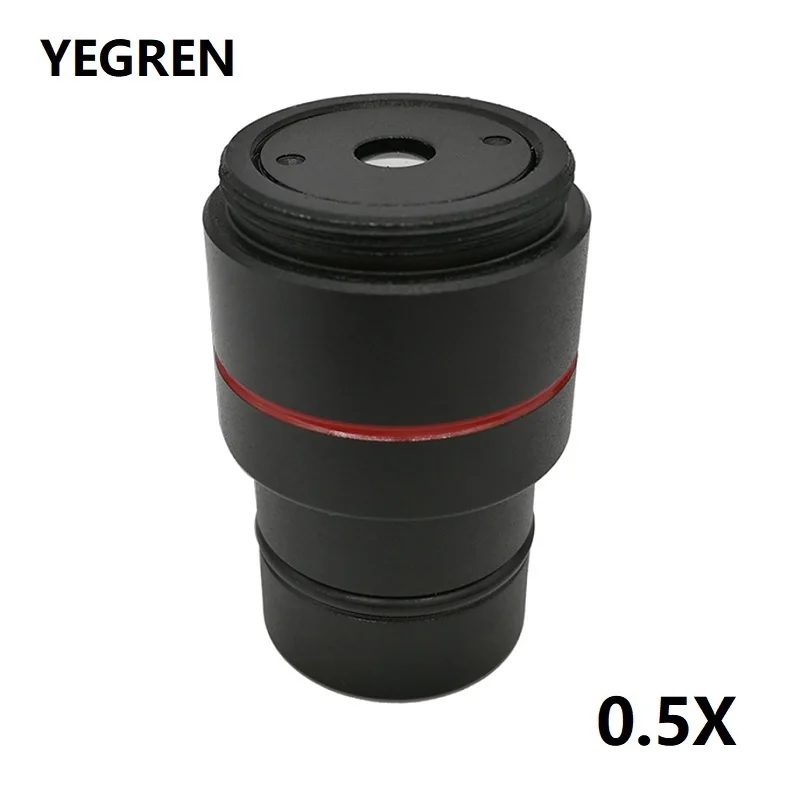 

0.5X Reduction Lens Microscope C-mount Adapter Lens for Industrial Camera Digital Eyepiece Biological and Stereo Microscope