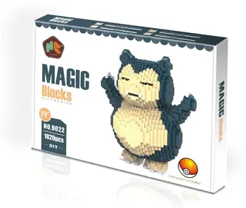 

HC Magic Blocks with Original box Big size Building Blocks Anime Model Bricks Cartoon Stitch Action Figures Toys Kids Gifts
