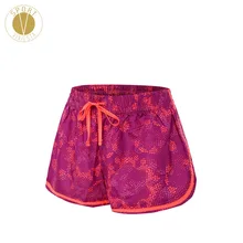 Легкие быстросохнущие спортивные шорты женские для бега Marathon тренажерный зал прохладный комфорт подходят средний подъем неоновый цвет узор шорты XL