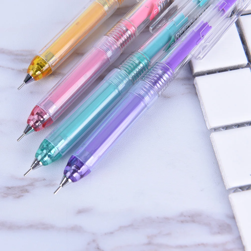 

1pc 0.7mm Kawaii Mechanical Pencil With Eraser Lovely Succulent Pen Kids Gift Cute Korean Stationery