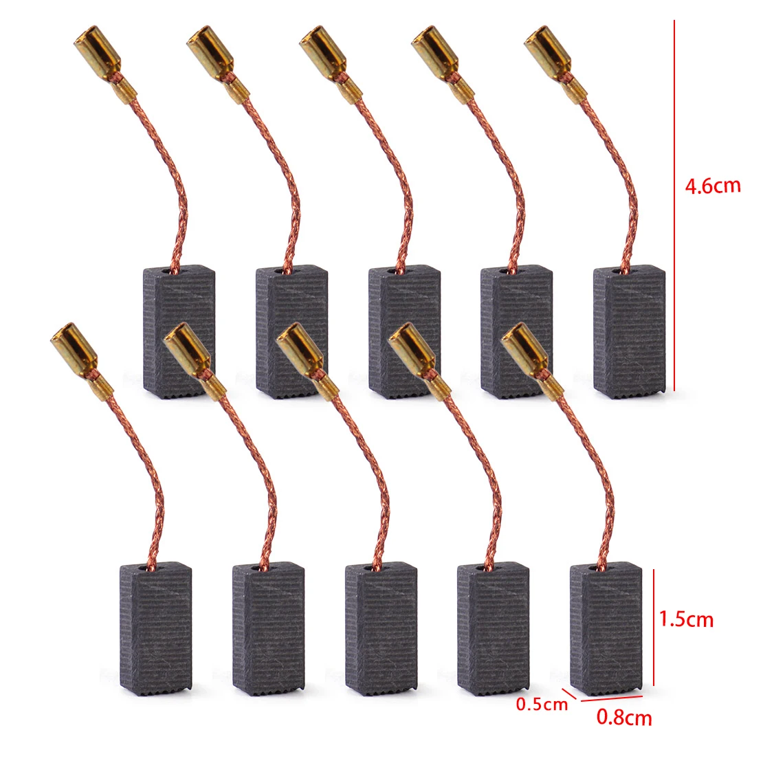 LETAOSK New 10pcs Carbon Brushes Replacement Tool fit for BOSCH GWS 580 GWS 850 C GWS 7-115 GWS 8-125 GWS 9-150CS GWS6-100 D11 LETAOSK New 10pcs Carbon Brushes Replacement Tool fit for BOSCH GWS 580 GWS 850 C GWS 7-115 GWS 8-125 GWS 9-150CS GWS6-100 D11