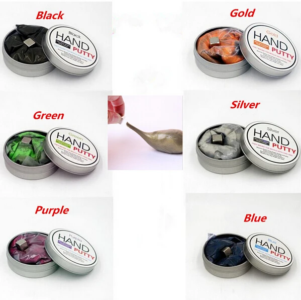 6colors Magnetic Rubber Mud Handgum Hand Gum Silly font b Putty b font font b Magnet