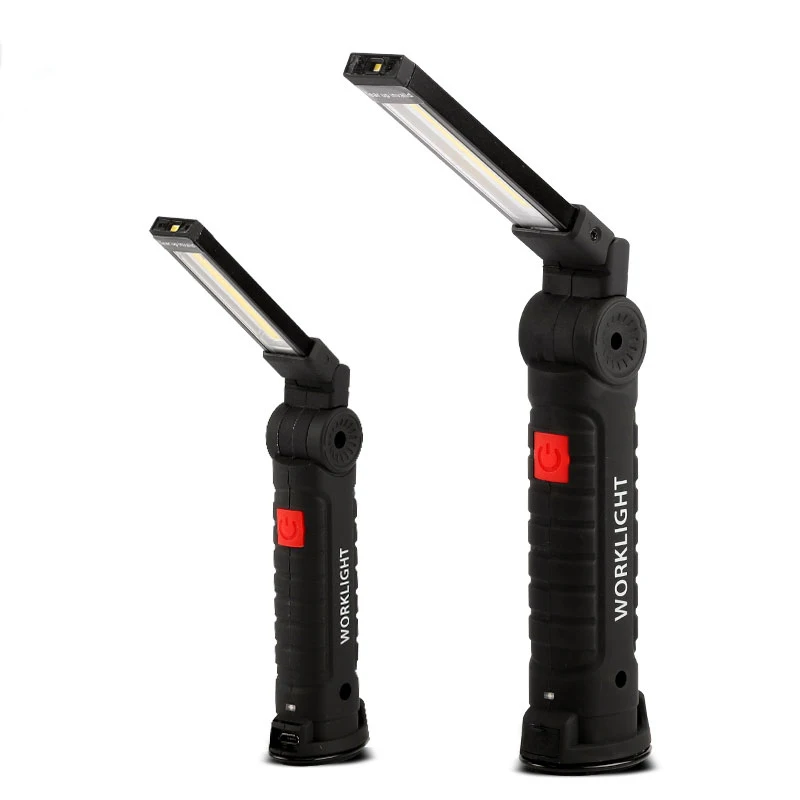 

Portable 3 Mode COB Flashlight Torch USB Rechargeable LED Work Light Magnetic COB Lanterna Hanging Hook Lamp For Camping Outdoor