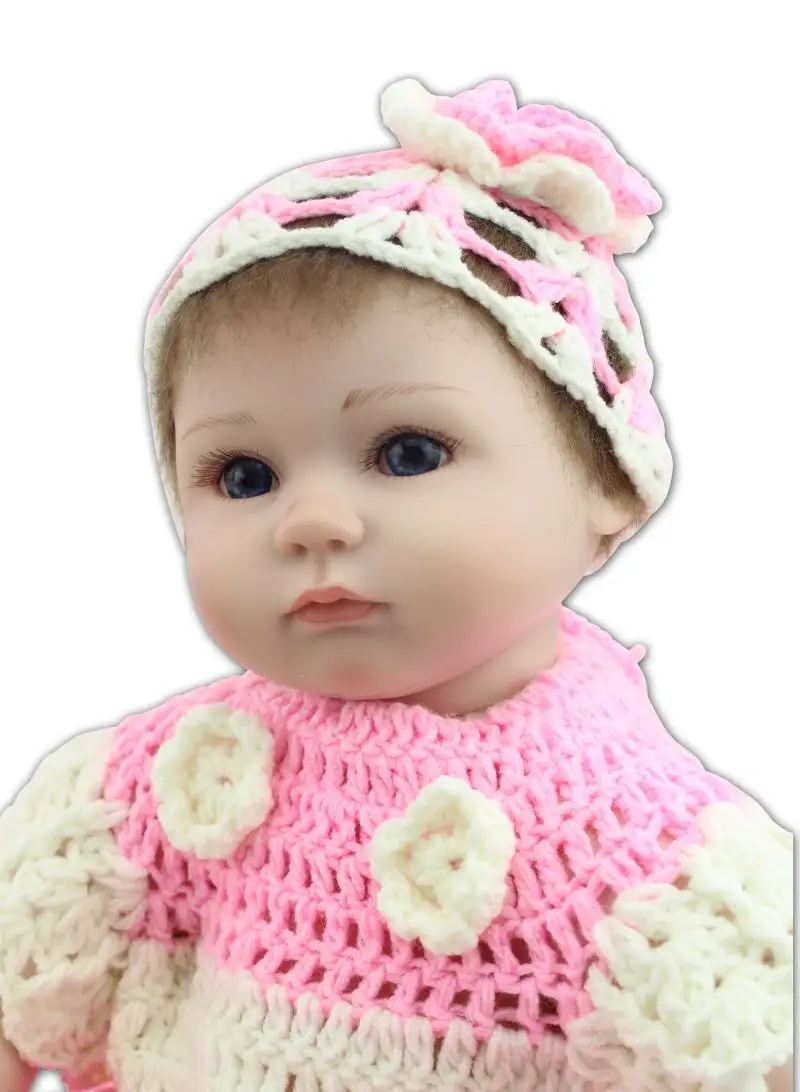 

Silicone baby-reborn doll toys for girl, lifelike 42cm reborn babies play house toy kids child birthday gift girl brinquedos