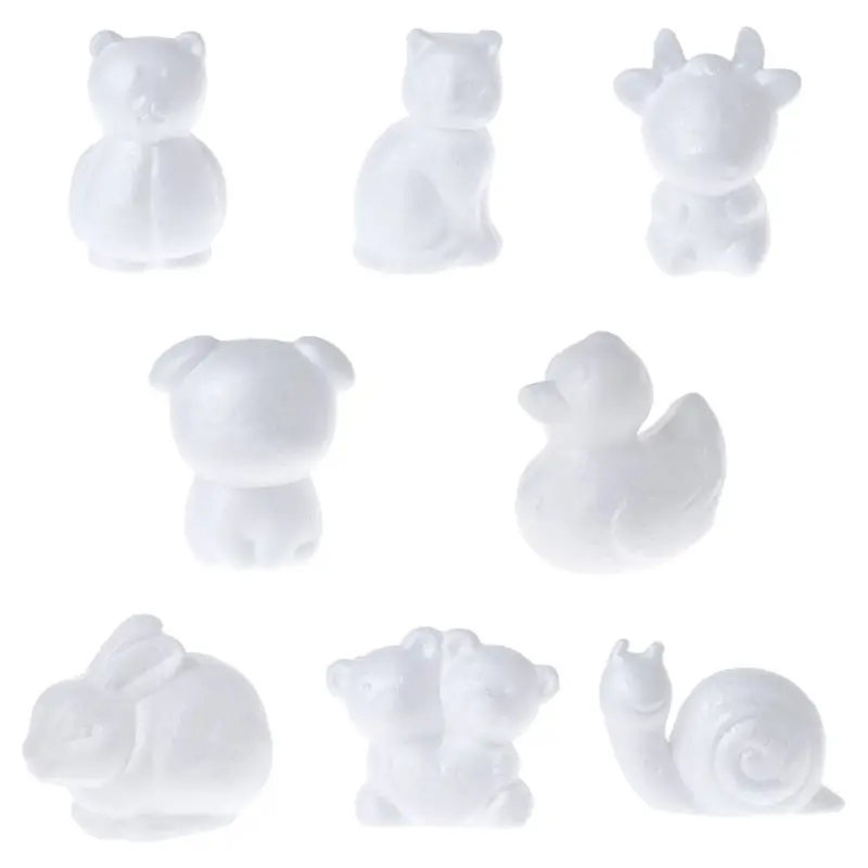 

Modeling Animals Shape White Polystyrene Foam Balls Styrofoam Crafts For DIY Christmas Gifts Wedding Party Supplies Decoration
