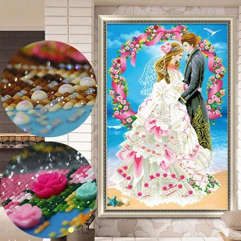 

Diamond Embroidery,Wedding Love full rhinestone cross stitch 5D,Diamond Painting,3D,Diamond Mosaic,Needlework,Crafts,Christmas