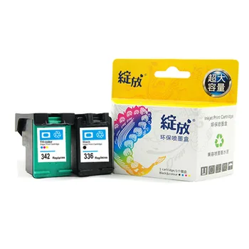 

Black Tri-color Ink Cartridges Compatible For HP 336 342 Psc1510 Photosmart 7830 C9362E C9361E Printer Inkjet Fullfill Ink