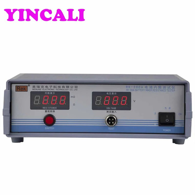 

Battery Internal Resistance Tester Meter RK200A High Clear Digital Display Internal Resistance Range 0~200.0mohm/2.000ohm