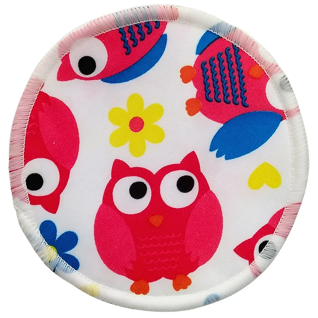 Goodbum 8PCS Organic Bamboo Breast Pad Nursing Pads For Mum Waterproof Washable Feeding Pad Bamboo Stay Dry Reusable Breast Pads