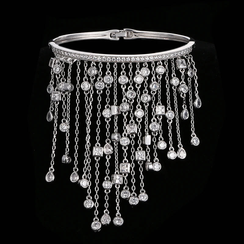 Роскошь emmaya AAA Cz браслет с подвеской в виде кисти Femme очаровательные Кристальные браслеты уникальные ручные ювелирные изделия