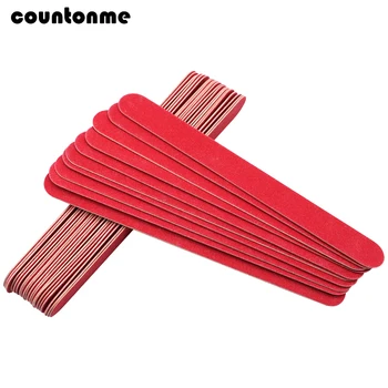 

25pcs Red Wooden Nail Files Disposable Sanding Files Ultra-thin Buffs for Nail Pedicure Manicure Care Tools limas para manicura