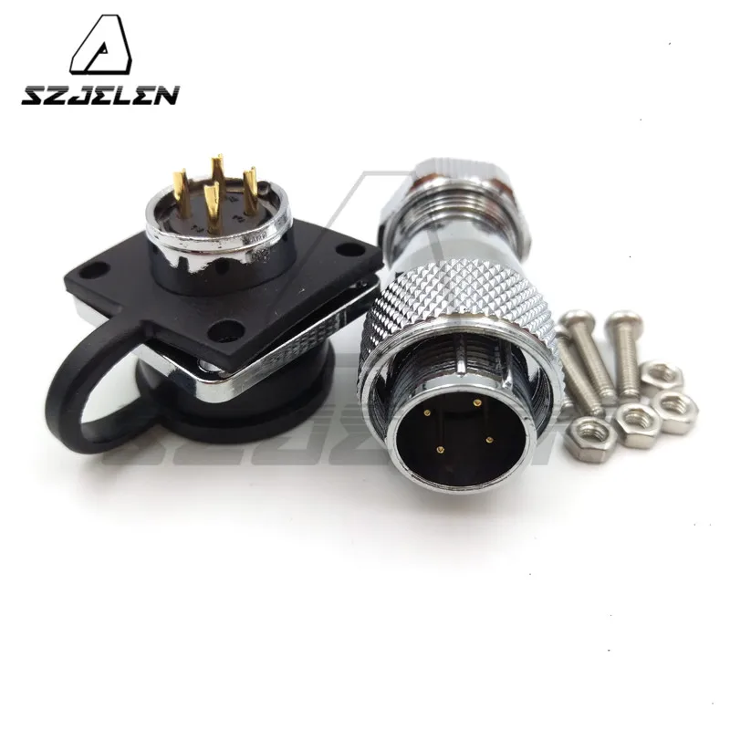 

SZJELEN WS16 series waterproof 4 pin ,industrial automation power connectors,IP68 waterproof 4 pin connector