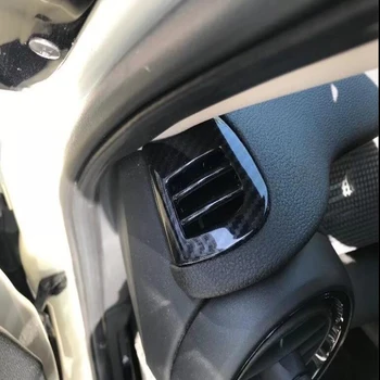 

Free Shipping! For Mini Cooper 2018 2PCS Carbon Fiber ABS Chrome Car Air Conditioner Vent Outlet Cover Trim Moldings Car Styling
