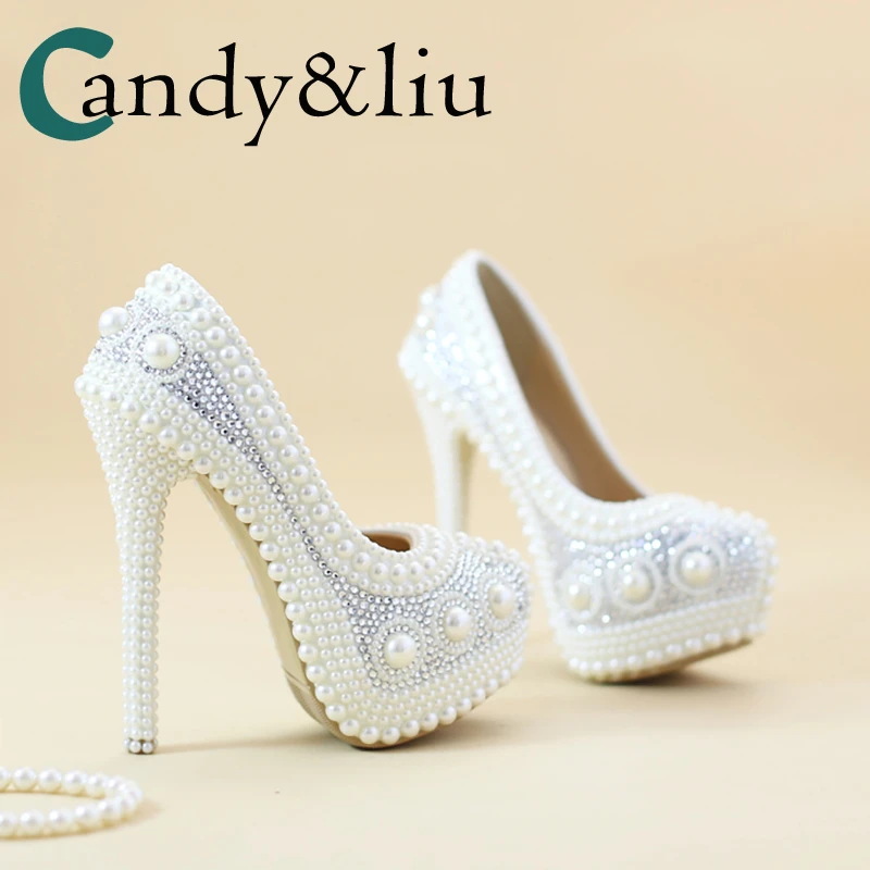 pearl shoes for wedding