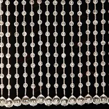 Высокое качество Подгонянные приятный занавески из стекляруса, ясный "сделай сам" с украшением в виде кристаллов Шторы для украшения дома(20strips* 1 м/компл