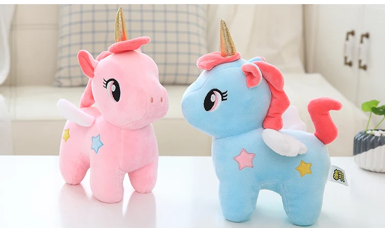 Kawaii Plush Toy Soft Unicorn Doll Appease Sleeping Pillow Kids Room Decor Toy For Children Pupil Christmas Halloween present