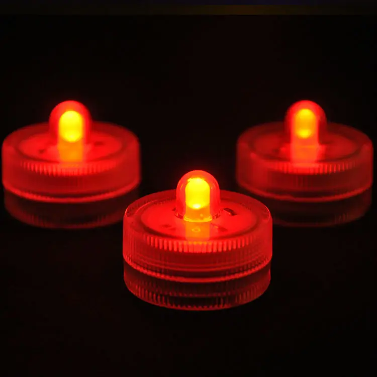 Submersíveis à Prova Água para a Venda Unidades Pacote Cores Decoração Pequena Bateria Operado Velas Único Luzes Led d' 100 - 11 Mod. 136056 4 High Quality single led light