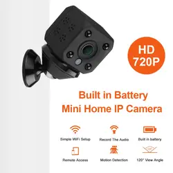 Мини 720 P домашняя ip-камера безопасности Встроенная батарея беспроводная смарт-камера с Wi-Fi наблюдения детская камера видеонаблюдения с