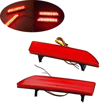 

Car Styling 2pcs Tail Trunk LED Rear Bumper Reflector Light Red Lens Lamp Brake Lights For Honda CRV CR-V 2007 2008 2009