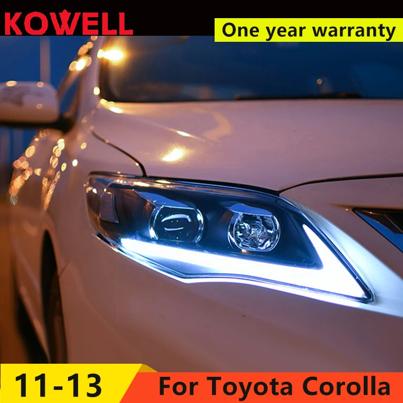 

KOWELL Car Styling for Toyota Corolla Headlights 2011-2013 Altis LED Headlight DRL Bi Xenon Lens High Low Beam Parking Fog Lamp