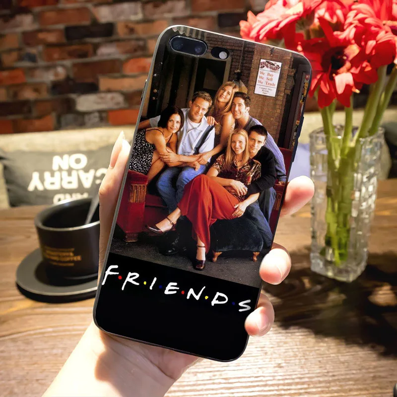 MaiYaCa amigos tv de silicona suave funda de teléfono para Apple iPhone 7 6 6 S Plus X XS X MAX XR 5S SE funda cubierta amigos serie púrpura puerta