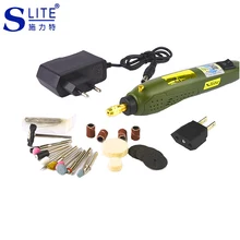 Slite DIY гравер набор инструментов наждачная бумага мини шлифовальный станок точильные машины мульти Dremel аксессуары роторный инструмент 12 В наборы механических инструментов