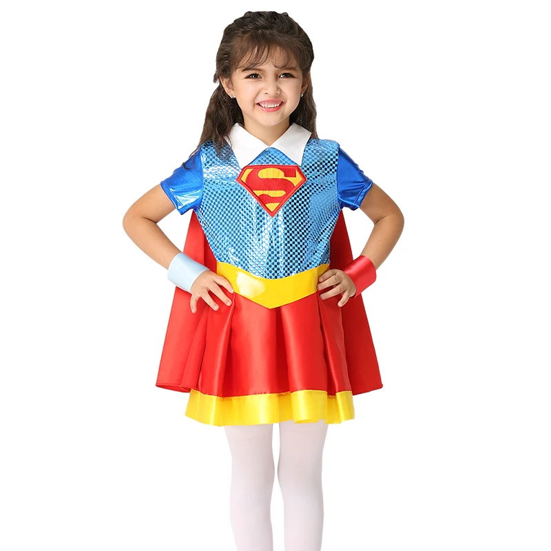 4pcset superhero capes girl dress belt hand rings kids halloween superman - Halloween Costumes Prices 4pcset superhero capes girl dress belt hand rings kids halloween superman - Halloween Costumes Prices