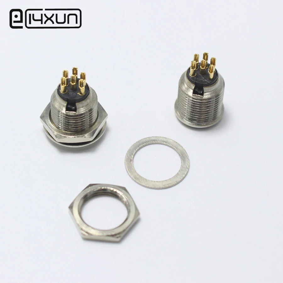 1 шт. мини XLR 6 pin штекер аудиосигнала микрофон шасси крепление Аудио Микрофон