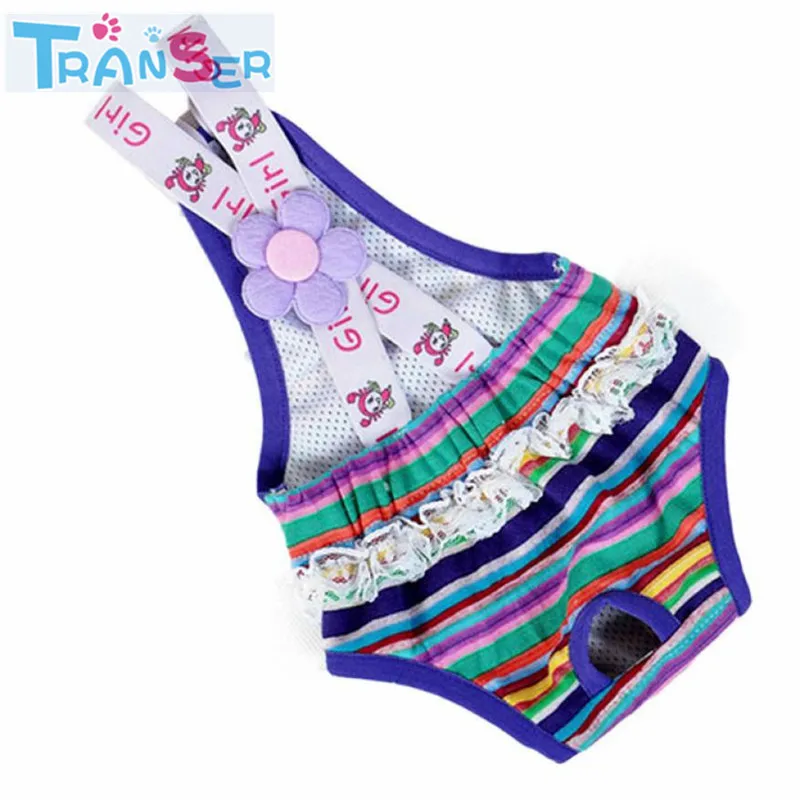 Transer Clothes For Dogs Dots Pattern High Quality Cute Pet Dog Panty Brief Bitch In Season Sanitary Pants For Girl Roupa Pet 06