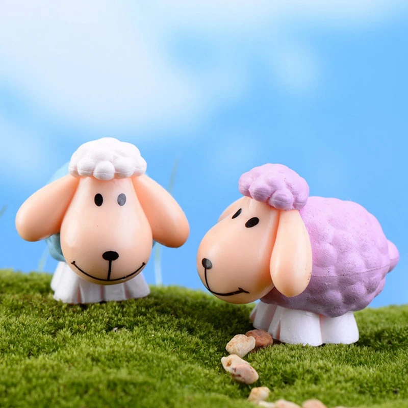 1 Pc Big Ear Goat Unicorn Figurine Miniature Statue Decoration Mini Fairy Garden Cartoon Character Animal Figurines Miniatures Aliexpress