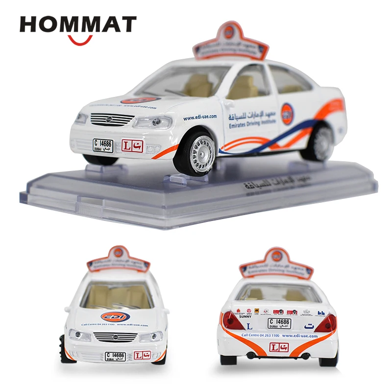HOMMAT моделирование 1:43 Масштаб Nissan Sunny Дубай Такси модель автомобиля литой