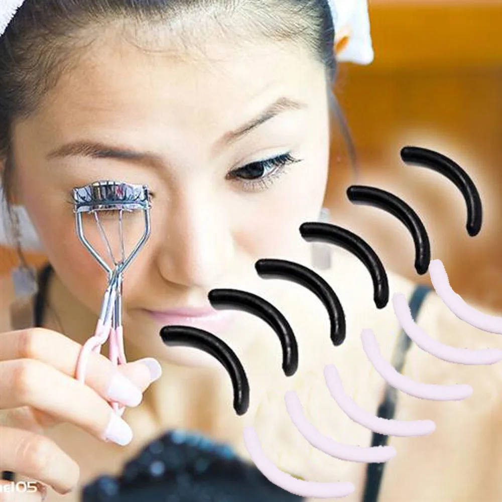 

OutTop Women Fashion False Eyelash 6PCS/1SET Mini Eyelashes Women Eyelash Curler CircleReplacement Pads Mar6HW