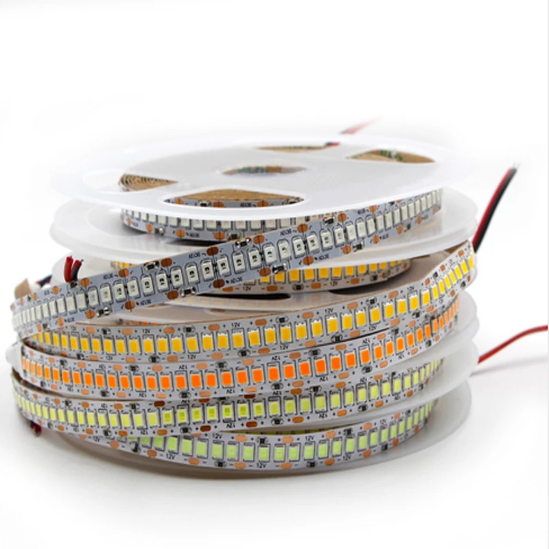 

5m LED Strip light smd 2835 1200led 12V IP20/IP67 Waterproof 234LED/m Flexible LED Light RGB Orange Counter display light strip