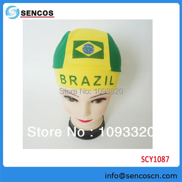 2014 World Cup Brazil turban hat bandana cap the fan articles free shipping | Аксессуары для одежды
